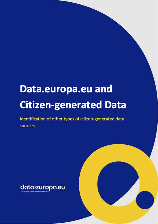 Data.europa.eu and Citizen-generated Data: Identification of other types of citizen-generated data