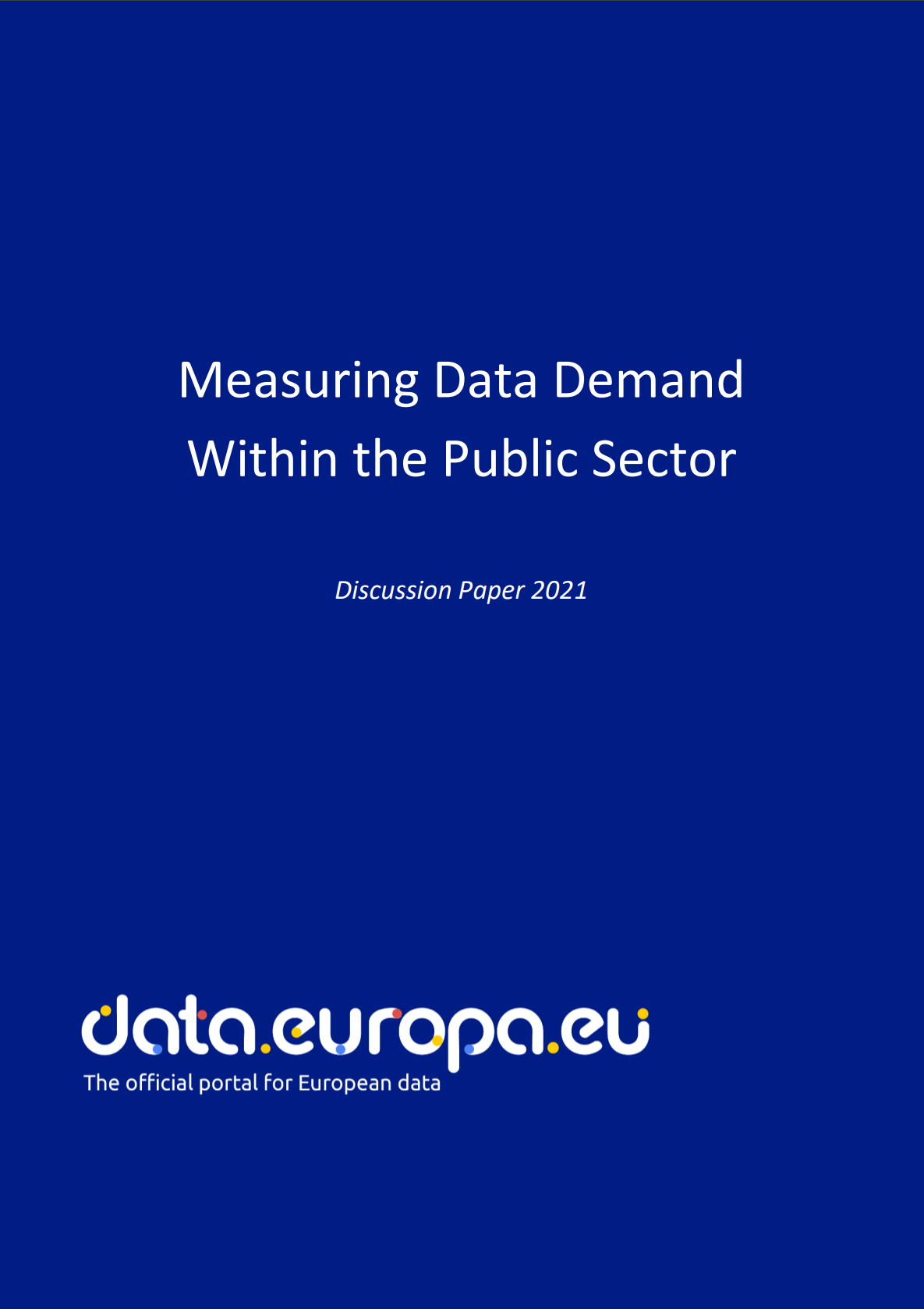 Measuring data demand within the public sector