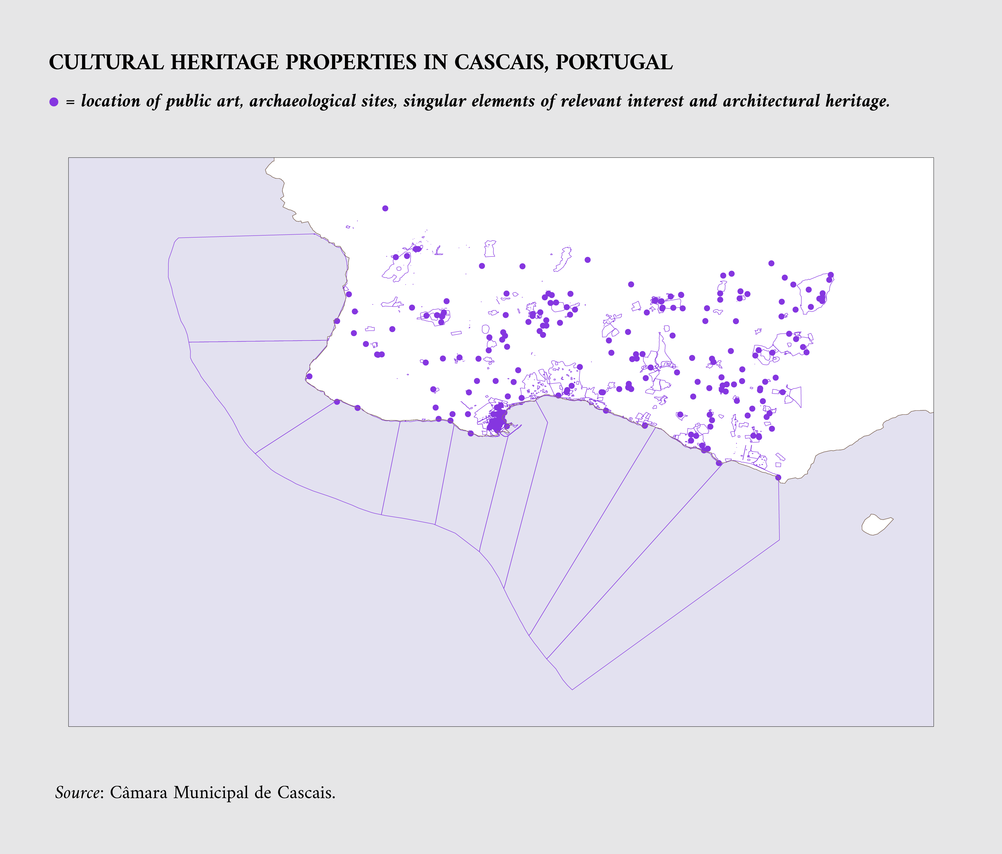 Cultural heritage properties in Cascais, Portugal